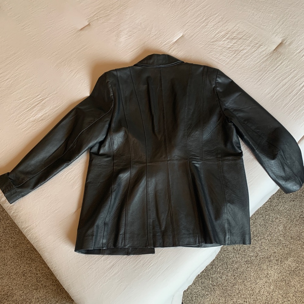 Black Leather Jacket-Fully Lined - image 8